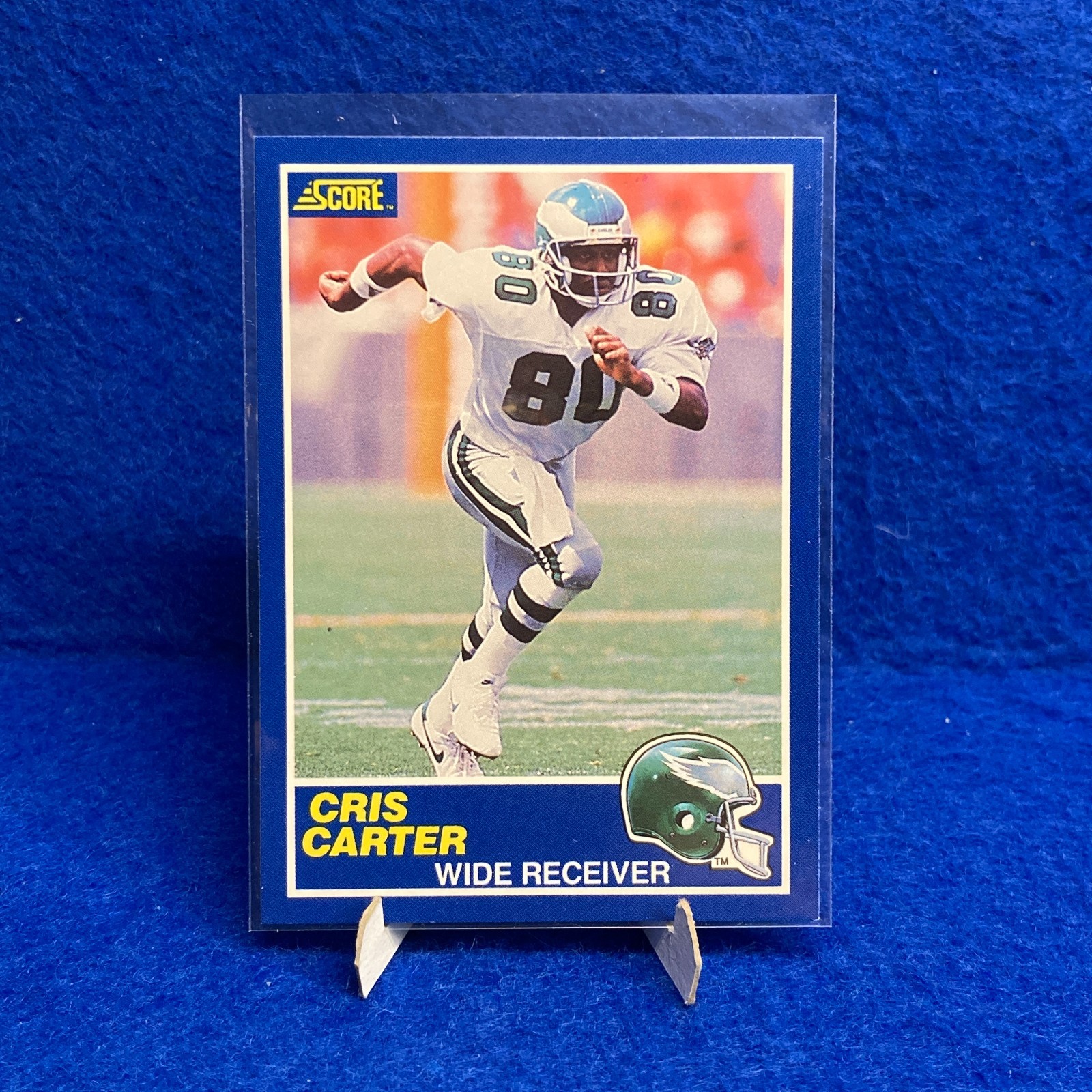 1989 Score Football / Philadelphia Eagles / Cris Carter RC #72
