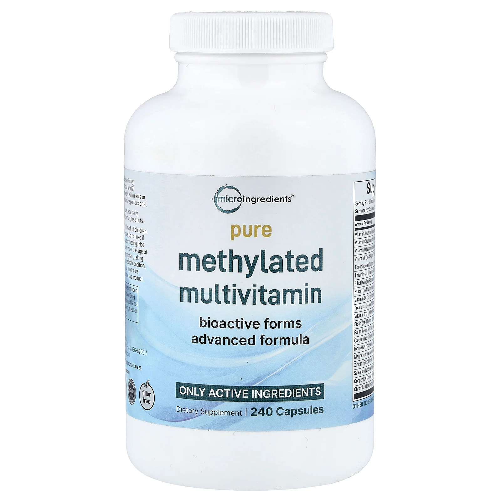 Pure Methylated Multivitamin, 240 Capsules