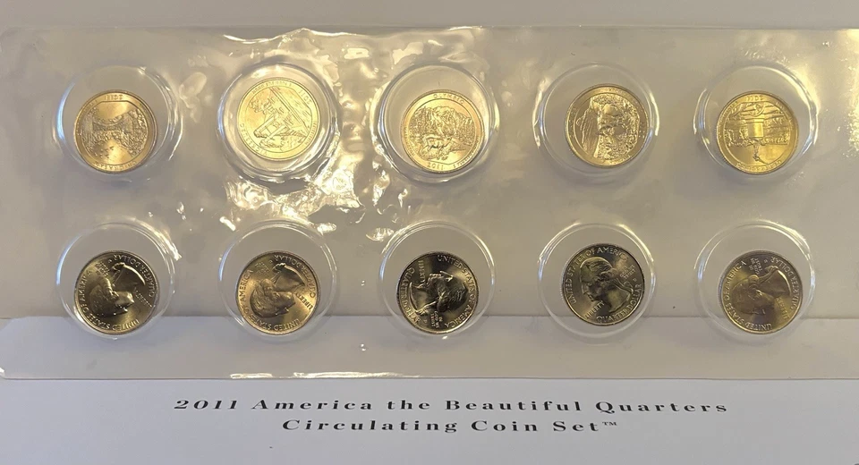 2010-2020 Complete America the Beautiful Quarters Circulating Coin Sets in OGM - Image 3 of 4
