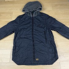 G-Star Wesman Camicia Trapuntata con Cappuccio Giacca Utility Bomber Biker XL Nero Mod SKA