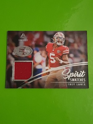 2023 Panini Luminance Spirit Swatches Trey Lance San Francisco 49ers