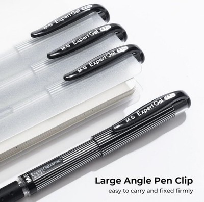 Expert Gel Pen Dark Ink 0.7mm For School And Work Pack Of 4