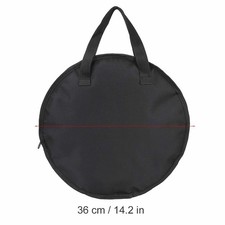 Portable 14 Inch Dumb Drum Practice Pad Bag Black Oxford Cloth Carrying Bag Case