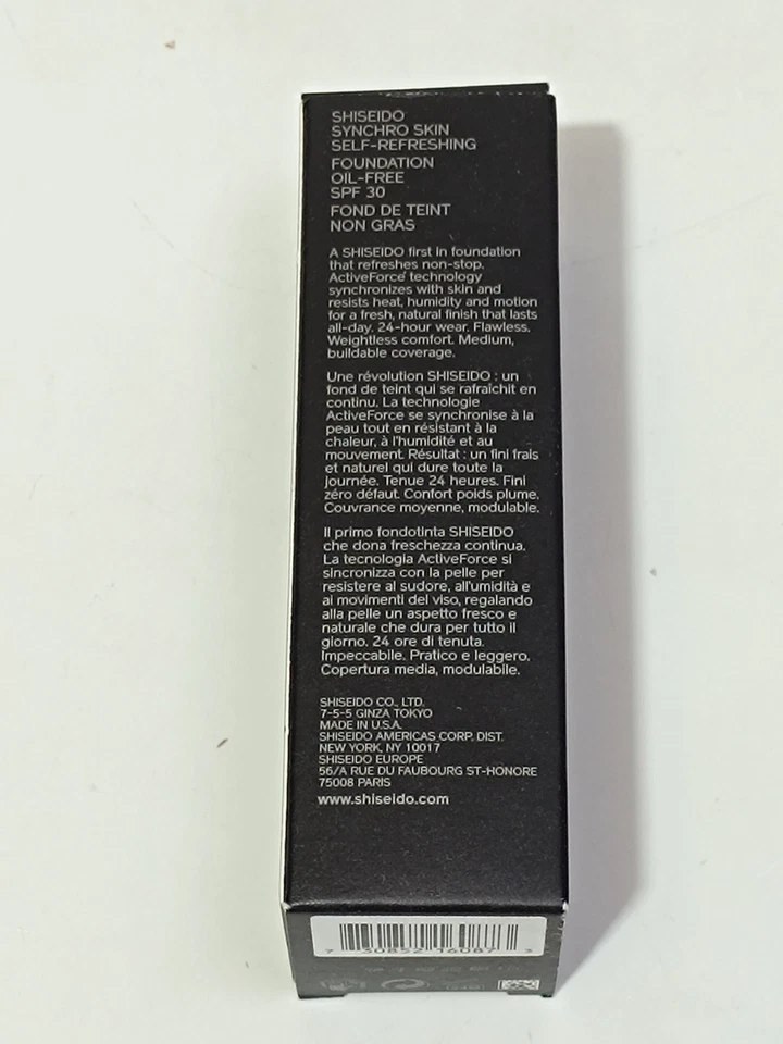 Shiseido Synchro Skin Self-Refreshing Foundation (30ml) 340 Oak - Bild 2 von 4