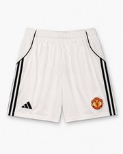 Manchester United adidas 2023/24 Home Replica Shorts White Mens XL