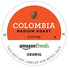 AmazonFresh 80 Ct. K-Cups, Colombia Medium Roast, Keurig K-Cup Brewer Compatible