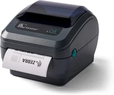 Zebra GK420d USB Ethernet Label Thermal Printer with Adapter