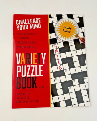 VARIETY PUZZLE BOOK VOL 2 Memory Disabled Veteran National Foundation DVNF 2025