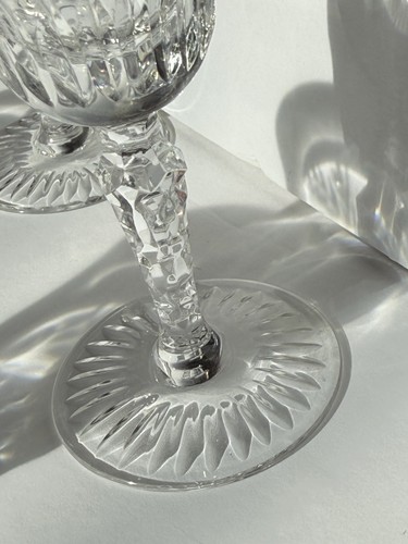 SET OF SIX EBELING & REUSS EMPEROR CUT CRYSTAL GOLD RIM CORDIAL GLASSES - 2 OZ - Picture 11 of 11