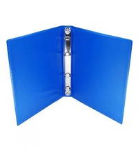 Blue A5 SMALL Metal Ring Binder Lever Arch File Document Folder With 4D Ring UK
