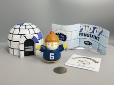Pudgy Penguins Igloo Collectible Figure-Series 2-BEANIE HAT & BLUE SHIRT NO 6