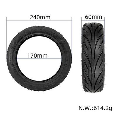 Für Ninebot Max G2 G2D Vollgummi Reifen Hinterrad 60/65-6.9 Scooter Tubeless DE