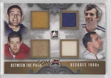 2011 ITG Between the Pipes Decades Silver /50 Terry Sawchuk Ed Giacomin HOF 4p5