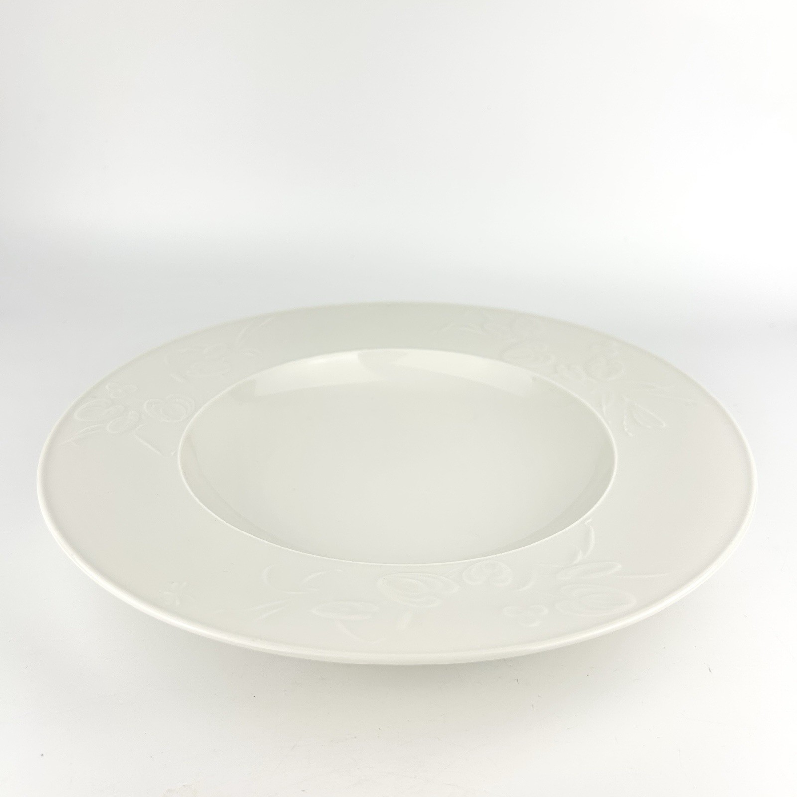 KPM Feldblume Soup Plate Bowl Field Flower Insects Berlin Germany Chipped