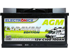 Electronicx Caravan Edition Batterie AGM 100 AH 12V Wohnmobil Boot Versorgung