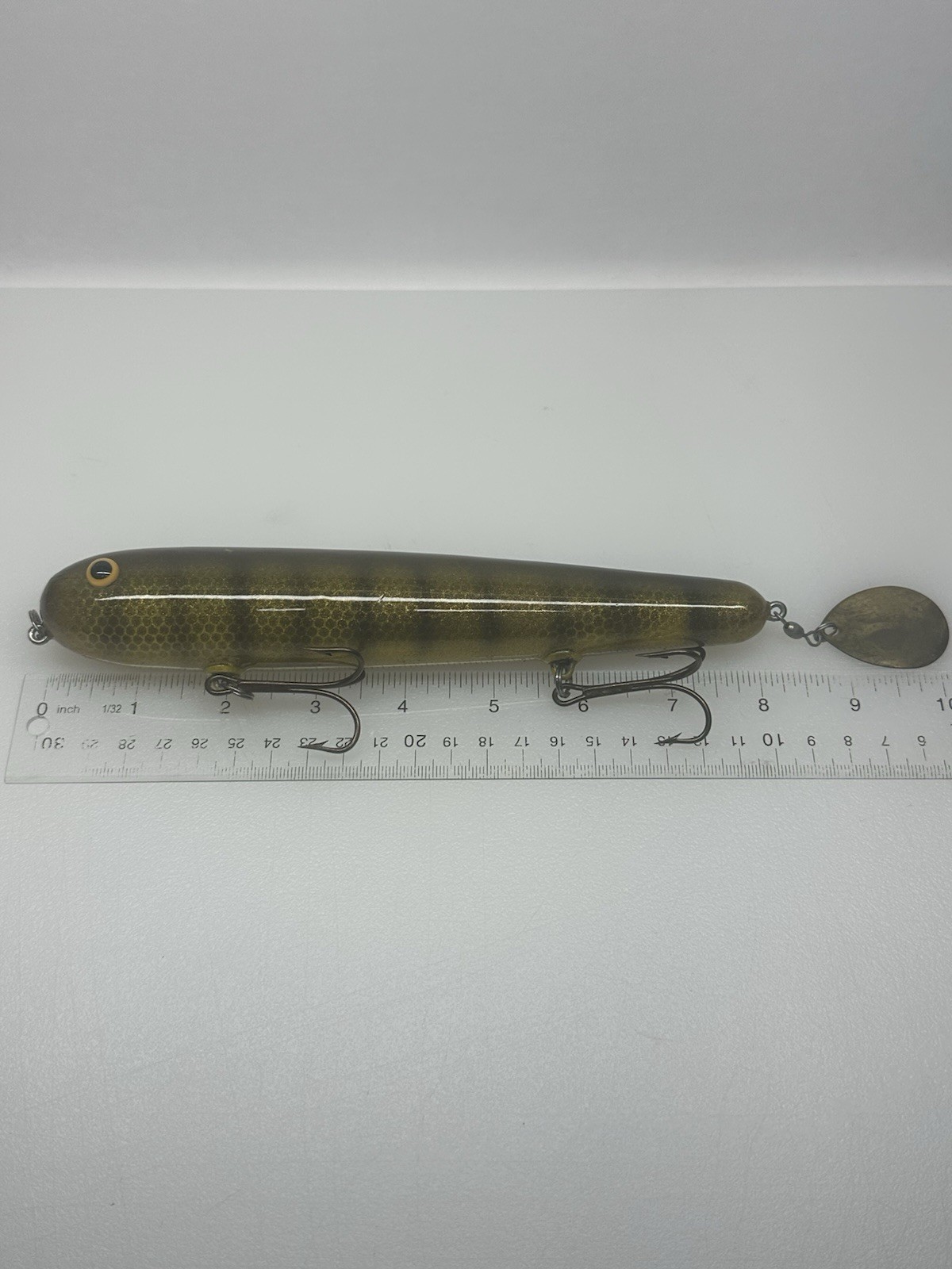 Spinda Spinners Rare And Collectible Musky Lure - Wood - Glitter! - Image 7