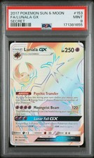 Lunala Gx Pokemon Sun & Moon 153/149 Rainbow PSA 9 New Cert on eBay