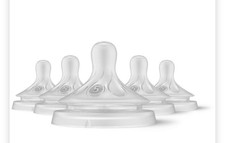 1 Pack of 5 Philips Avent Natural Response Nipples, Flow 5 BPA FREE NEW