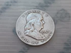 1957-D Ben Franklin Half Dollar