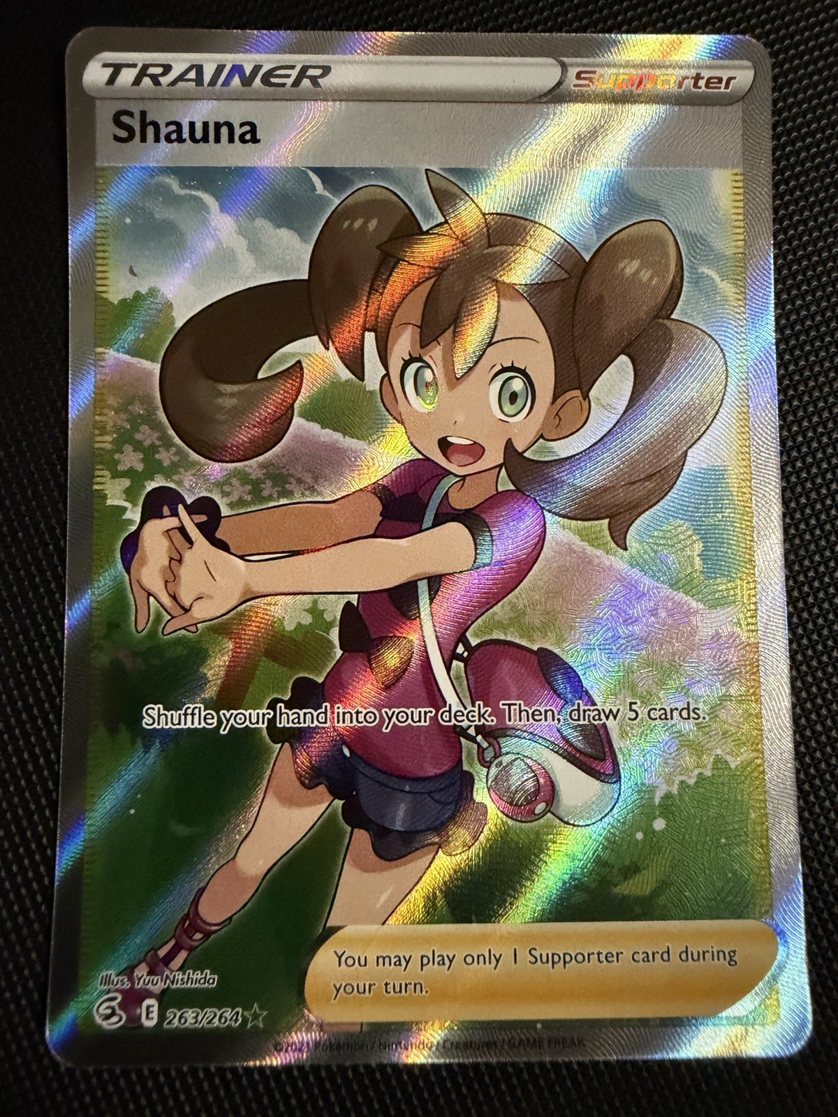 Shauna (Full Art) Holo Ultra Rare SWSH08: Fusion Strike 263/264 NM