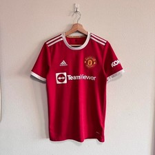 Adidas Manchester United Red Soccer Football Jersey Kit Unisex Size Small Away