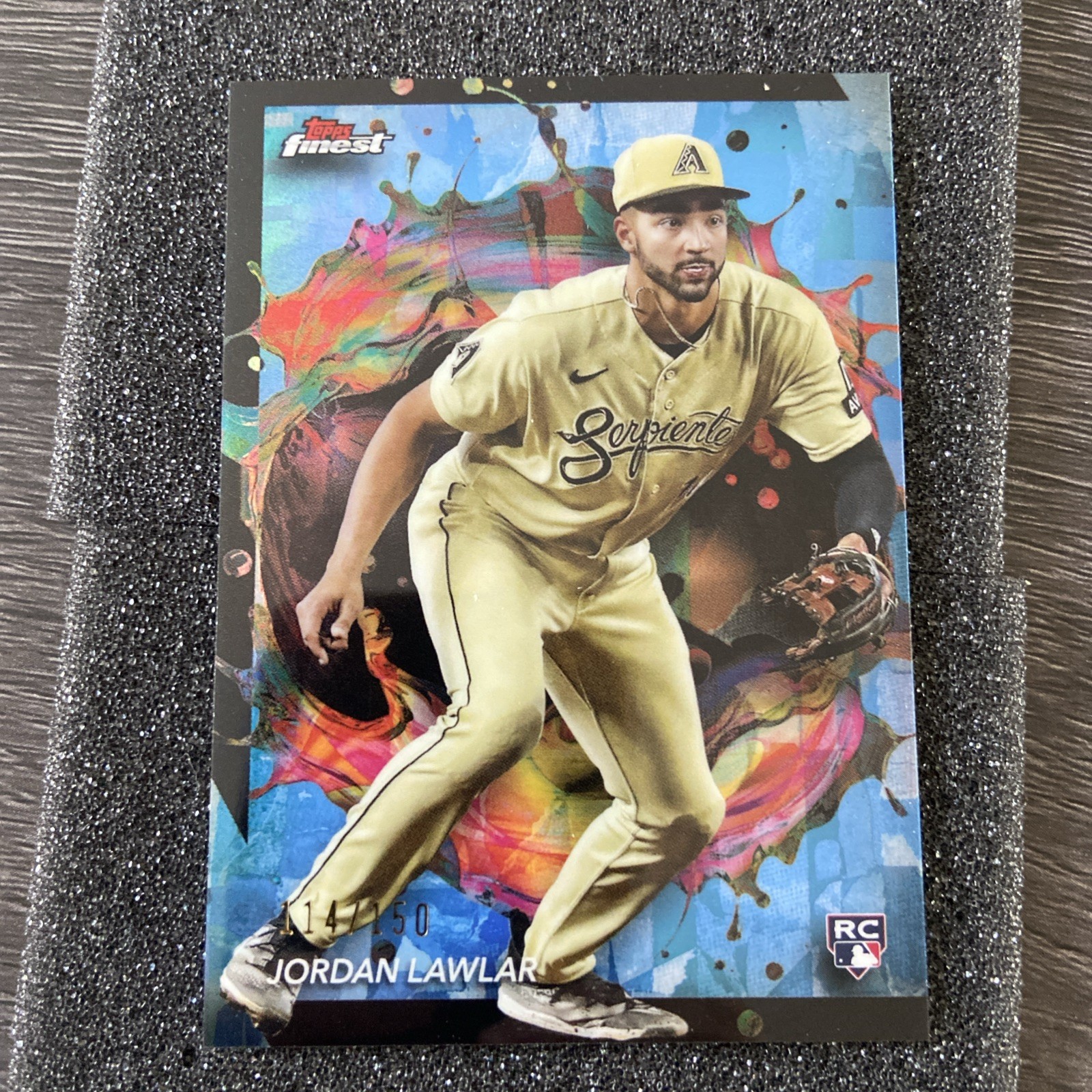 2024 Topps Finest - Rare Jordan Lawlar #239 Sky Blue Refractor /150 (RC)