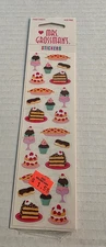 Mrs. Grossman's Dessert / Sweet Treats of 3 Sheets NOS Vintage 1999 Sealed