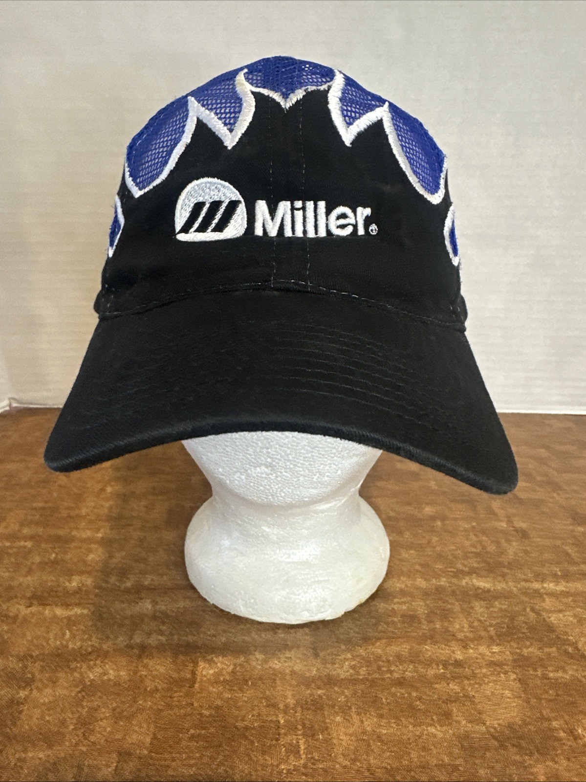 Rare Y2K Miller Electric Welding SnapBack Hat Adjustable Flames Baseball Cap