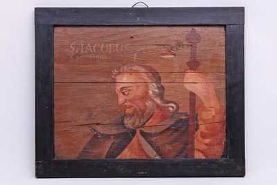 Antike barocke Darstellung Apostel S. IACOBUS maior Burg Schadeck um 1600 4.AIO