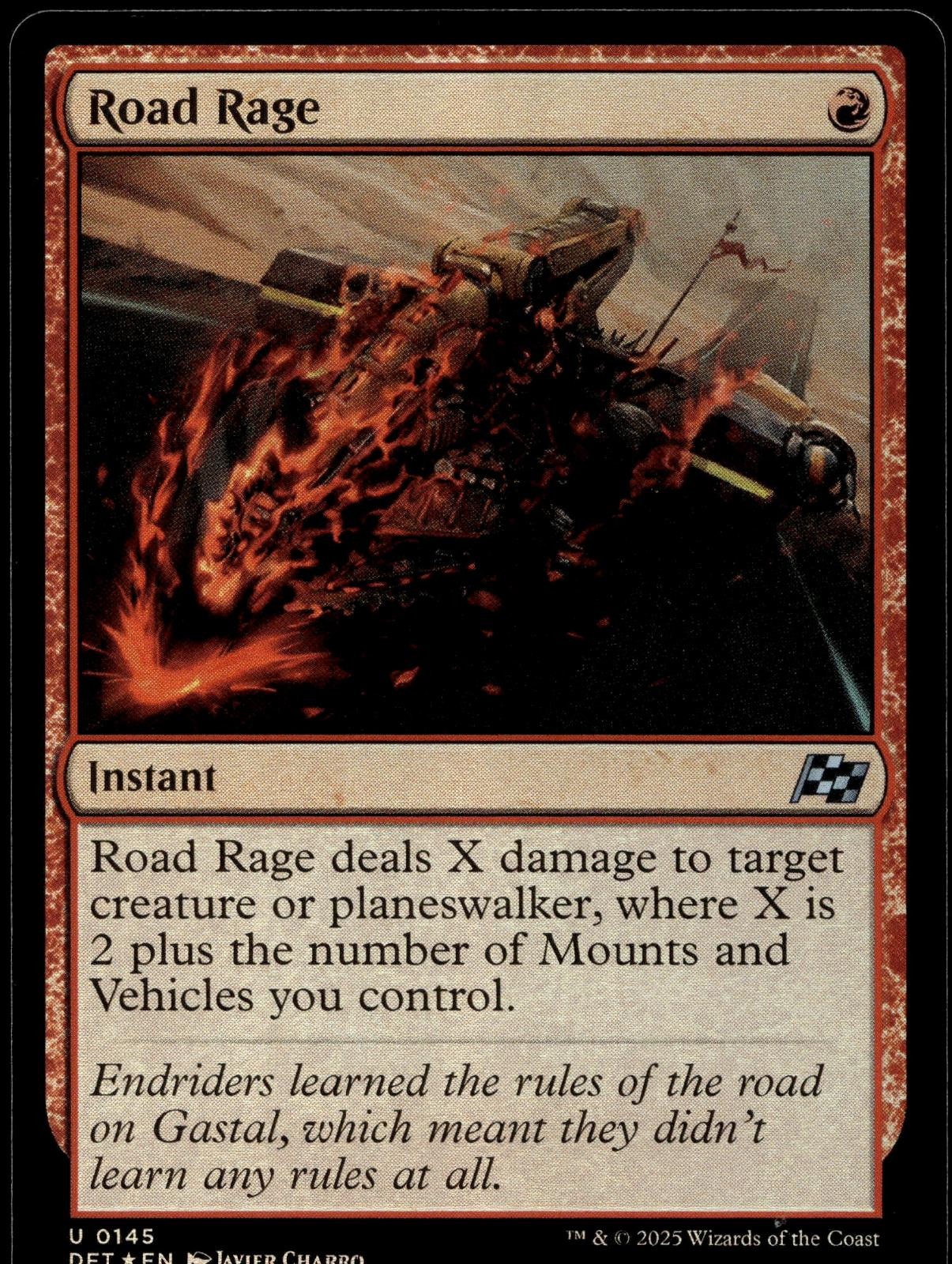 Road Rage 145 Aetherdrift Magic: The Gathering NM