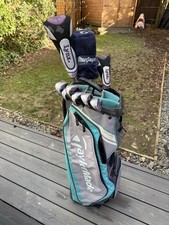 FULL LADIES RIGHT HANDED LYNX TIGRESS GOLF SET & TAYLORMADE CART BAG. Free Post