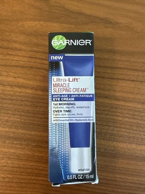 Garnier Ultra Lift Miracle Sleeping Eye Cream 0.5 Fl Oz Dented Box