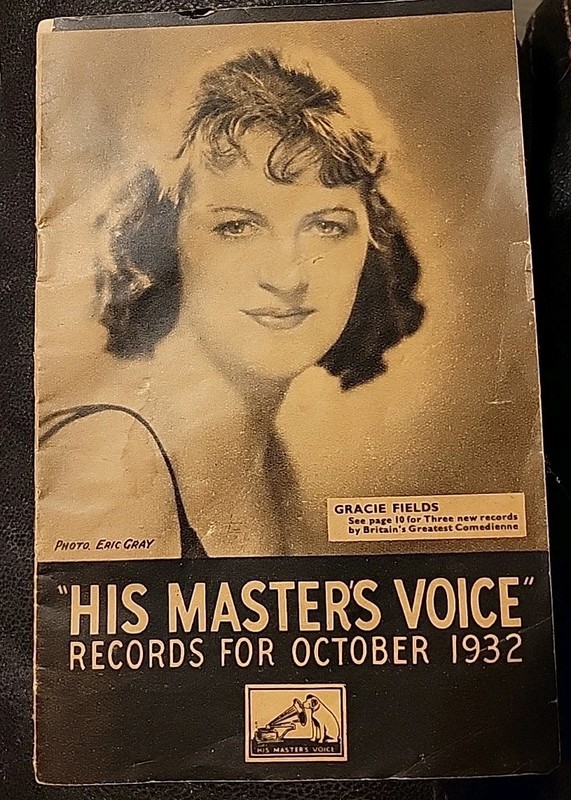 His Masters Voice 1932 October Catalog UK