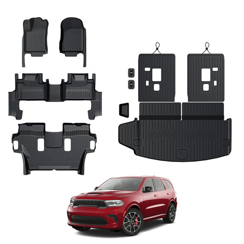 Galvagnite Floor Mats For 20162024 2025 Dodge Durango 6Seat All Weather  G2U