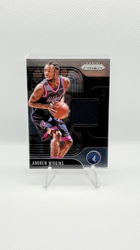 2019-20 Panini Prizm Sensational Swatches Jersey Andrew Wiggins #SS-AWG 5yi