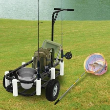 Beach Fishing Cart, Outdoor Heavy Duty Fishing/Beach Cart, Cart with Large Wheel