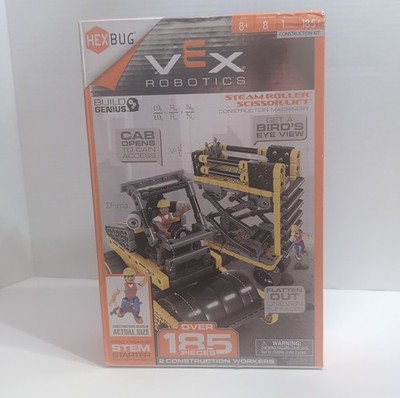 HEXBUG VEX Robotics Steam Roller & Scissor Lift STEM Kit 185 Pieces