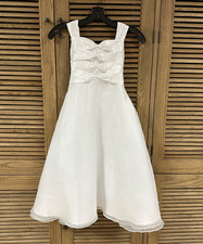 Joan Calabrese First Communion Organza Dress with Bolero Size 6X