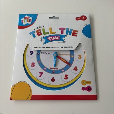 Lernen Sie die Zeit zu sagen Uhr Kinder erstellen Lernen Sie die Zeit zu sagen pädagogisch