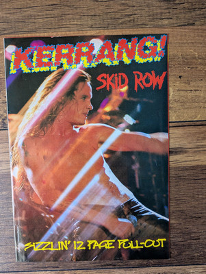 Skid Row/Sebastian Bach/Rachel Bolan Kerrang! 12 Page Poster Pull-Out