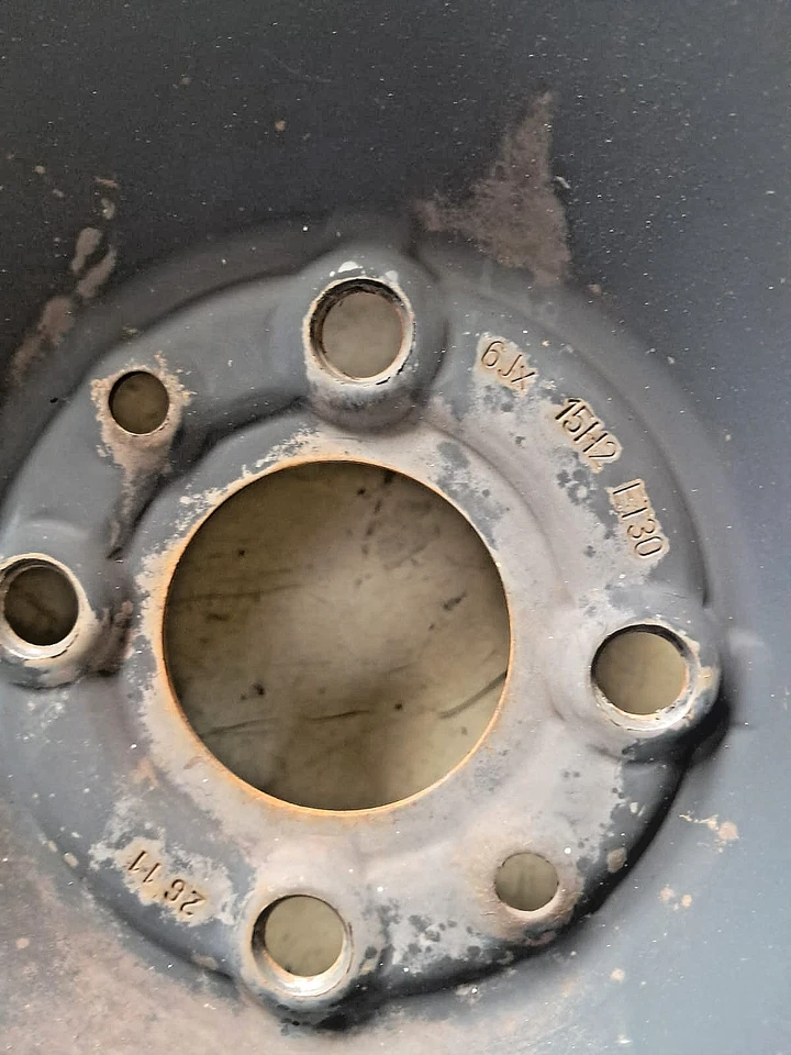 CERCHIO IN FERRO DA 15'' 6Jx 15H2 ET30 4 FORI COMPATIBILE CON FIAT/LANCIA/ALFA  - Immagine 3 di 3