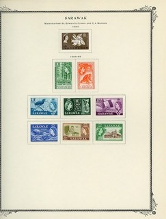 SARAWAK Scott Specialty Album Page Lot #137 SEE SCAN $$$