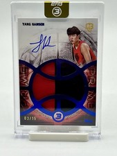 2025-26 Topps 3 (Three) Yang Hansen #RAP-YH Prime RPA Patch Auto RC /15 Portland