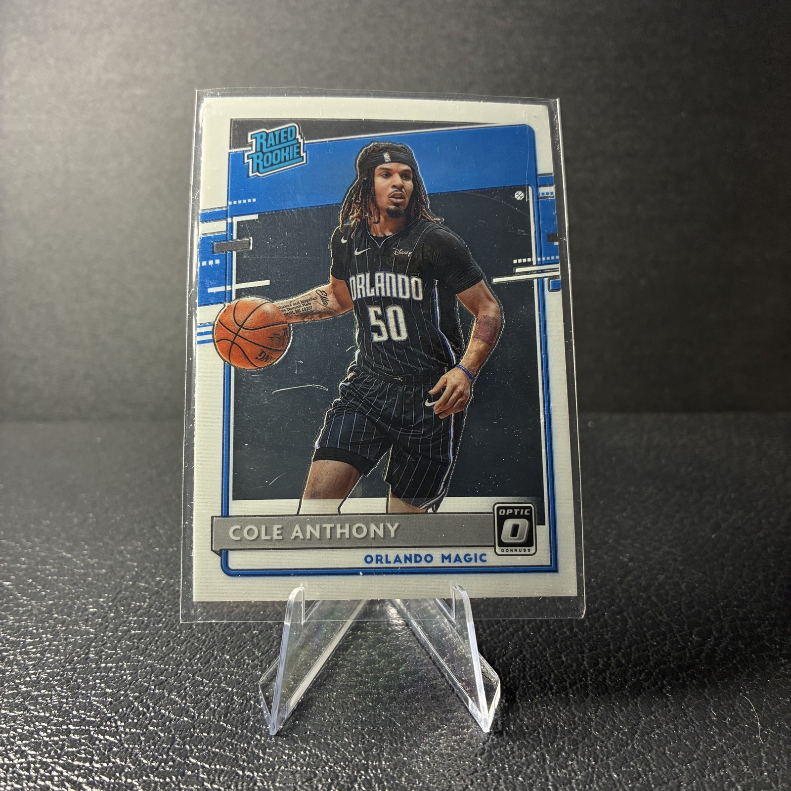 2020-21 Panini Donruss Optic - Rated Rookie Cole Anthony #165 (RC) Orlando Magic