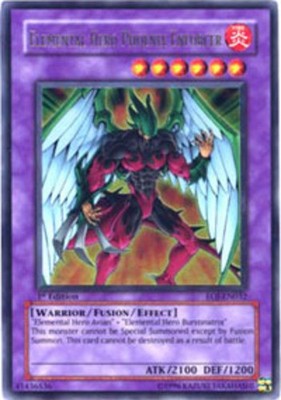 Moderately Played Elemental Hero Phoenix Enforcer - EOJ-EN032 - Ultra Rare - 1st
