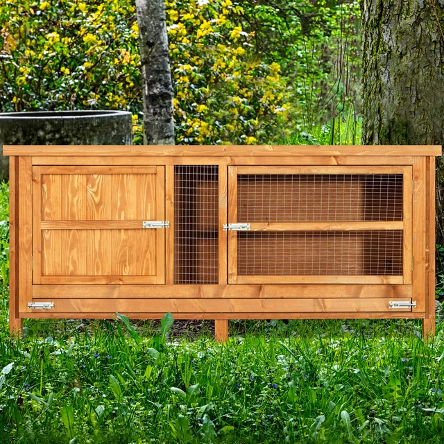 4ft single rabbit hutch