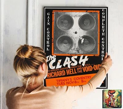 P-REX "Poster tour di controllo completo The Clash Live Concert Tour - 30""x24"