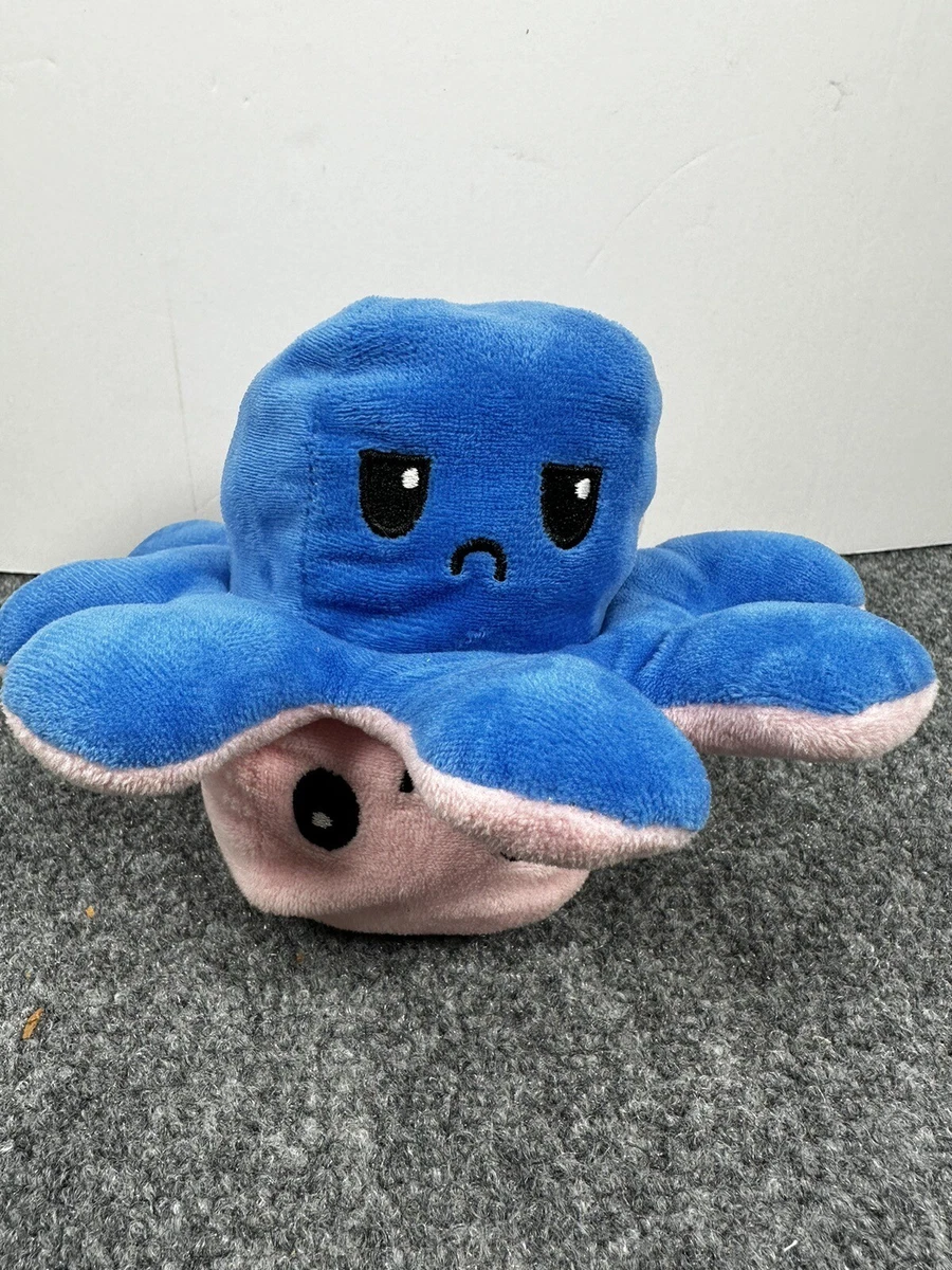 The Moody Reversible Octopus Plush Reversible Plushie Toys Animal Blue Pink 8