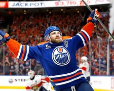 Leon Draisaitl Game Winning Goal NHL Stanley Cup Finals 11x14  Reprint