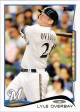 2014 Topps Update #US123 Lyle Overbay Milwaukee Brewers